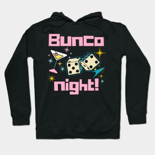 Retro Bunco Night Martini Dice Hoodie